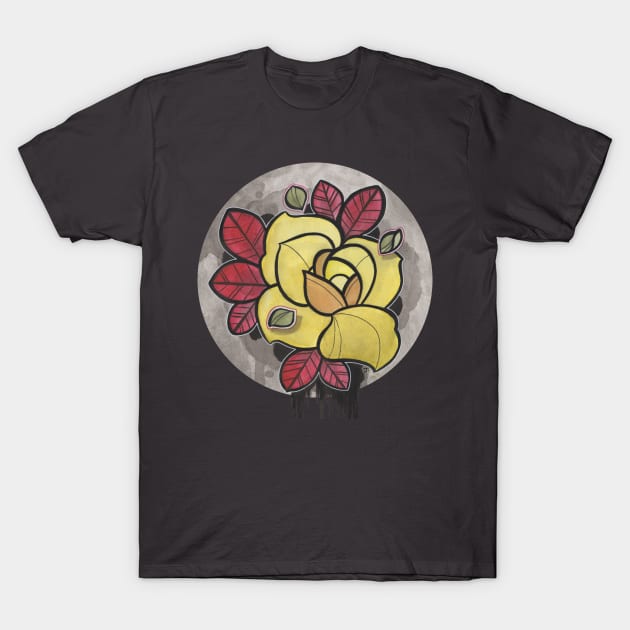 Yellow Rose T-Shirt by Jhooray